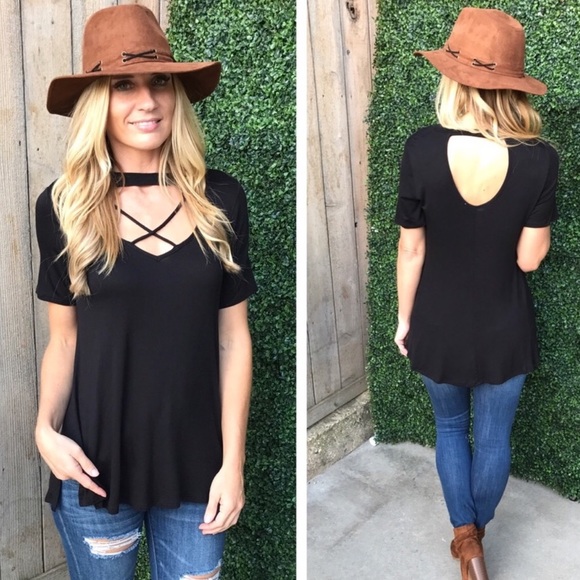 ✔️LAST ONE!!✔️⬛️BLACK CHOKER TUNIC⬛️ - Picture 2 of 2