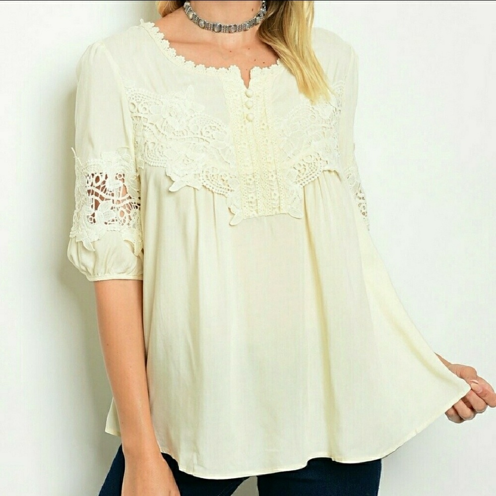 Lace Detail Top