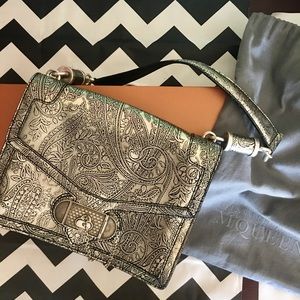 Alexander McQueen Paisley Embossed Shoulder Bag
