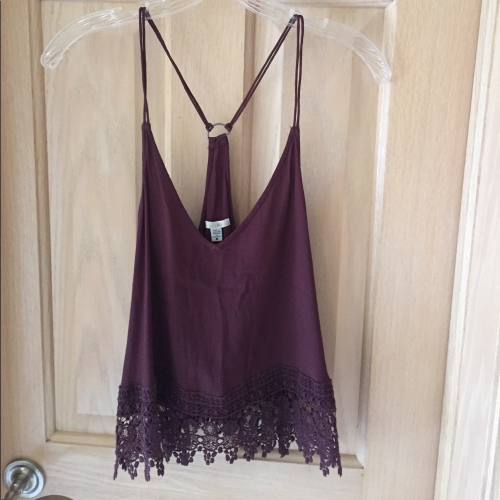 Maroon tank top