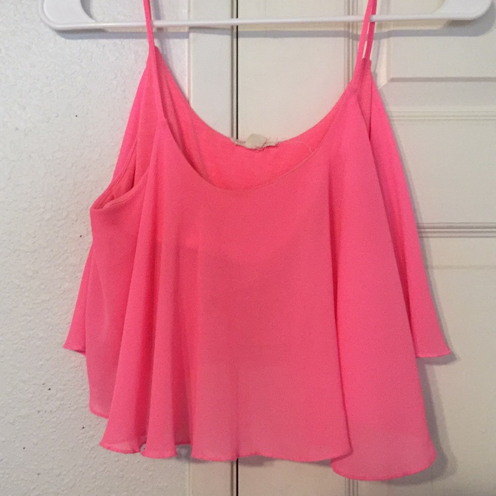 Crop spaghetti top.