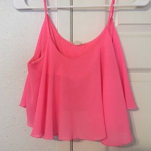 Crop spaghetti top.
