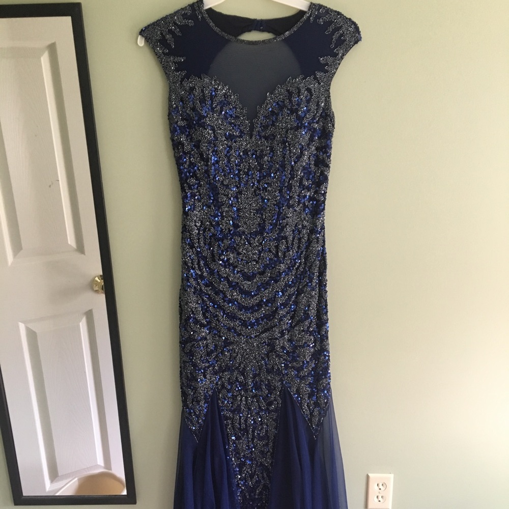 Navy Blue Prom Gown!