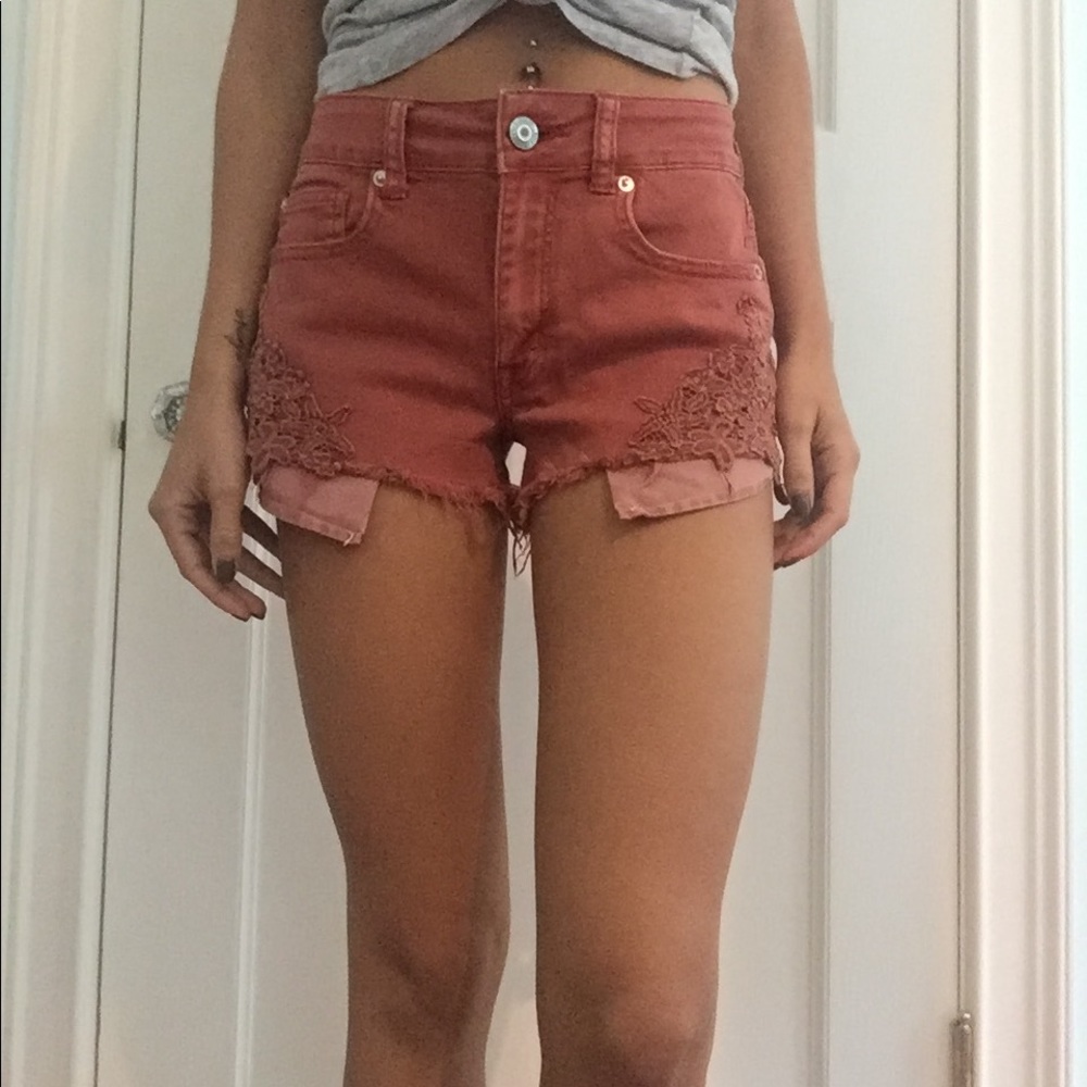 American Eagle Hi-rise Festival Stretch Shorts