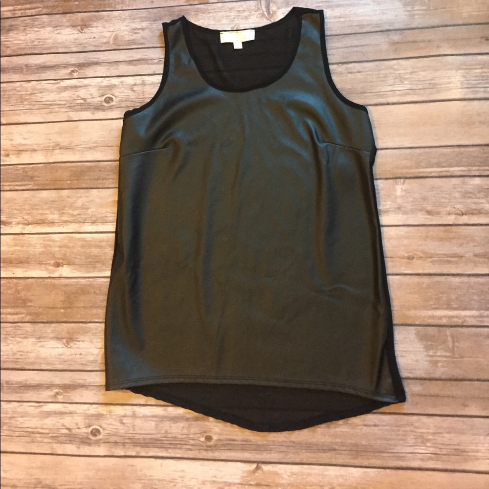 Olive and Oak Pleather Tank Top