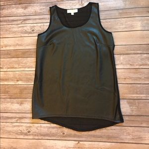 Olive and Oak Pleather Tank Top