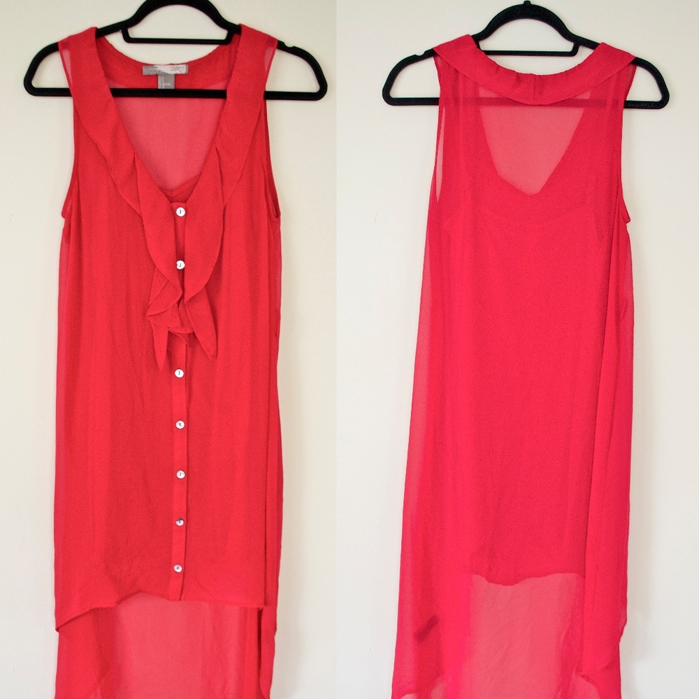Hot Pink Asymmetric Dress
