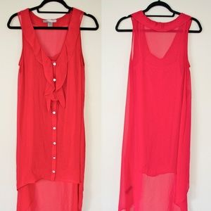 Hot Pink Asymmetric Dress