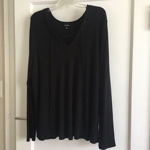 Ava & Viv Long Sleeve Ribbed Top