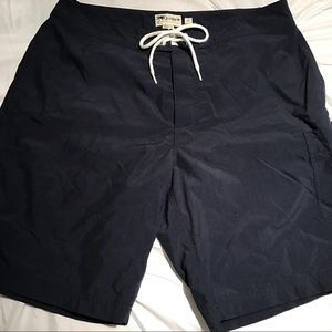 J.Crew navy swim trunks