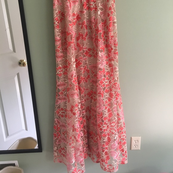 Beautiful Strapless Floral Prom Gown! - Picture 3 of 5