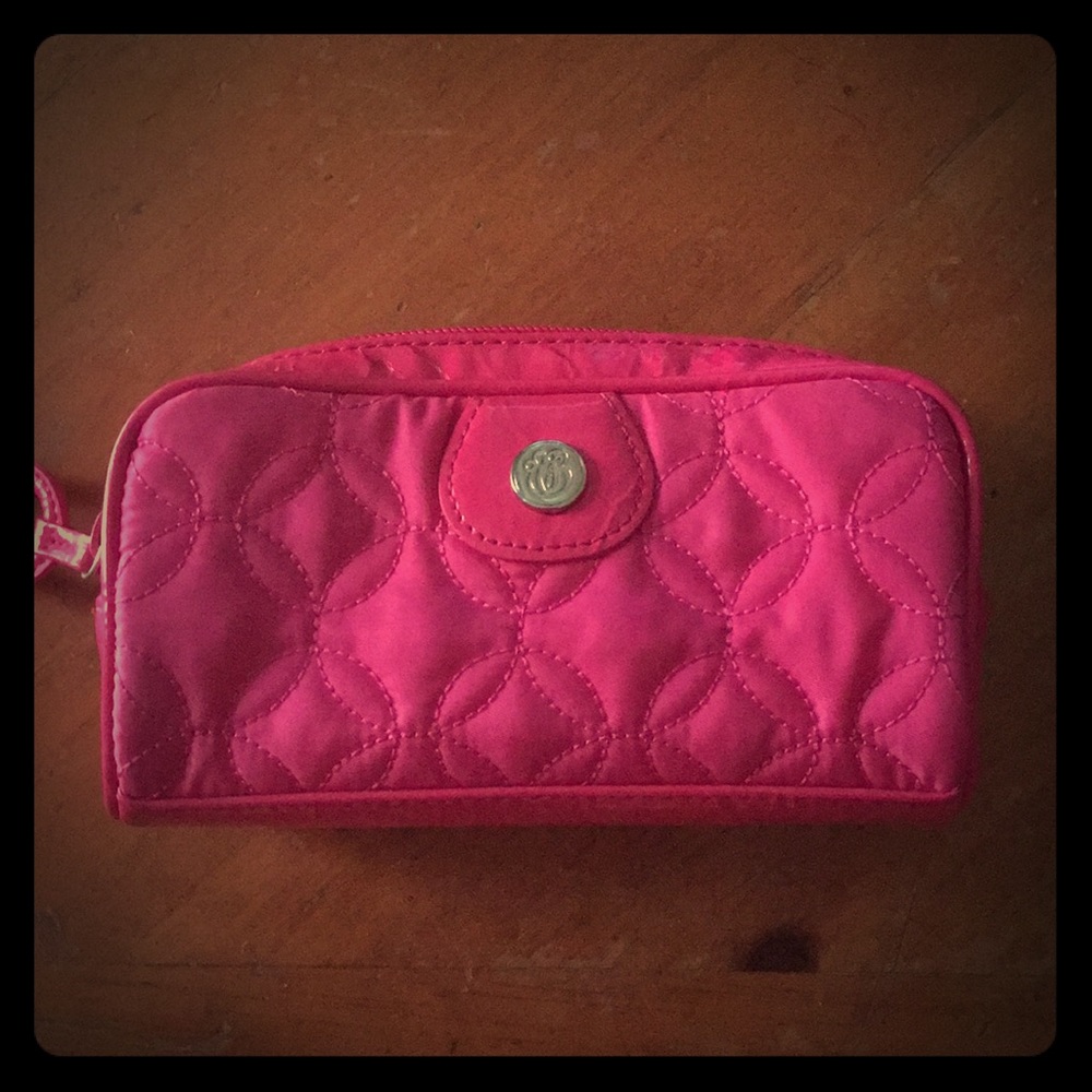 Vera Bradley pink cosmetic case