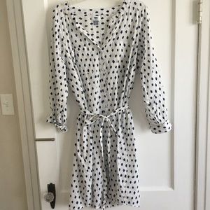 Old Navy Ikat Polka Dot Shirt Dress