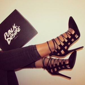 Public Desire 'Kalia' lace up heels