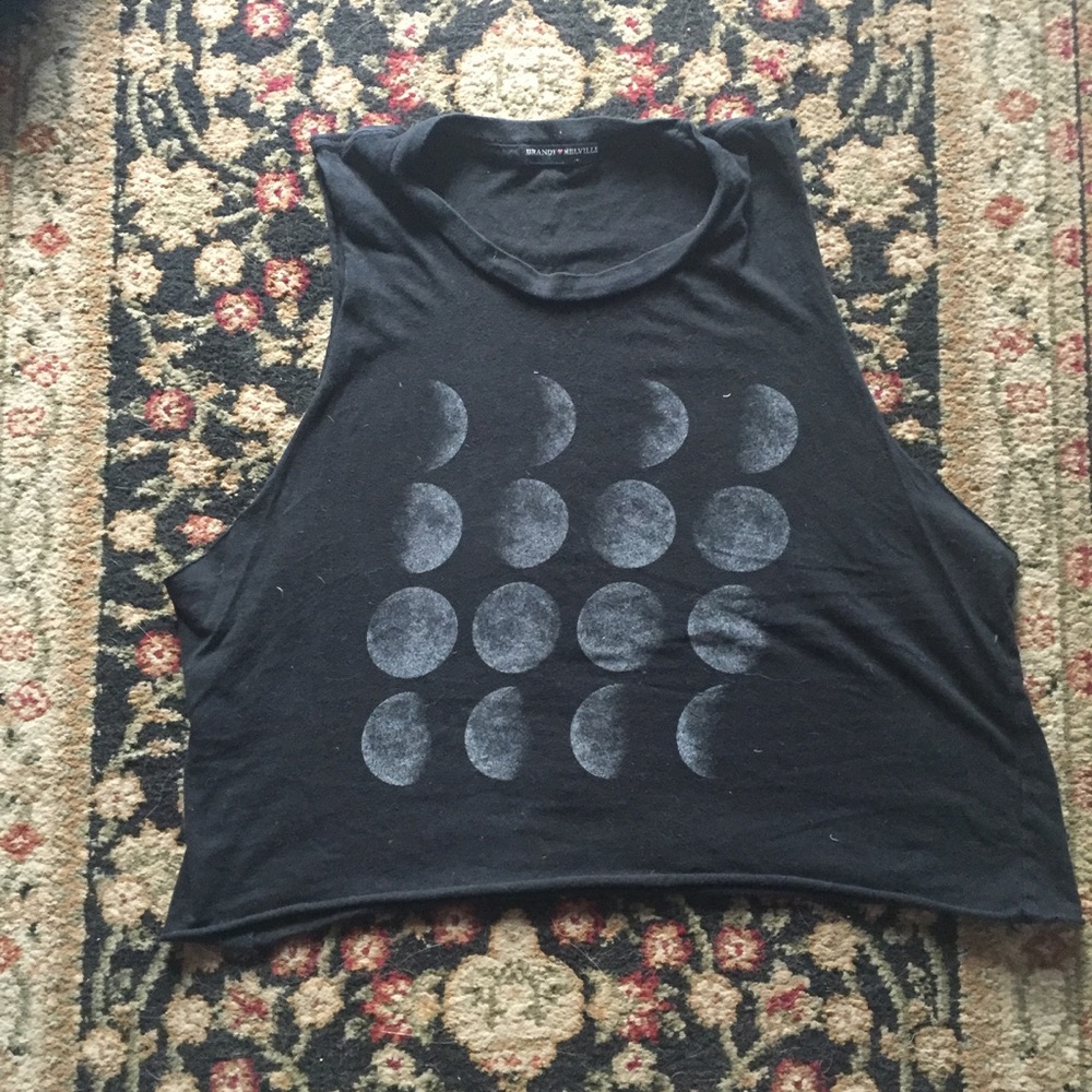 Brandy Melville Moon Phase Graphic Tee