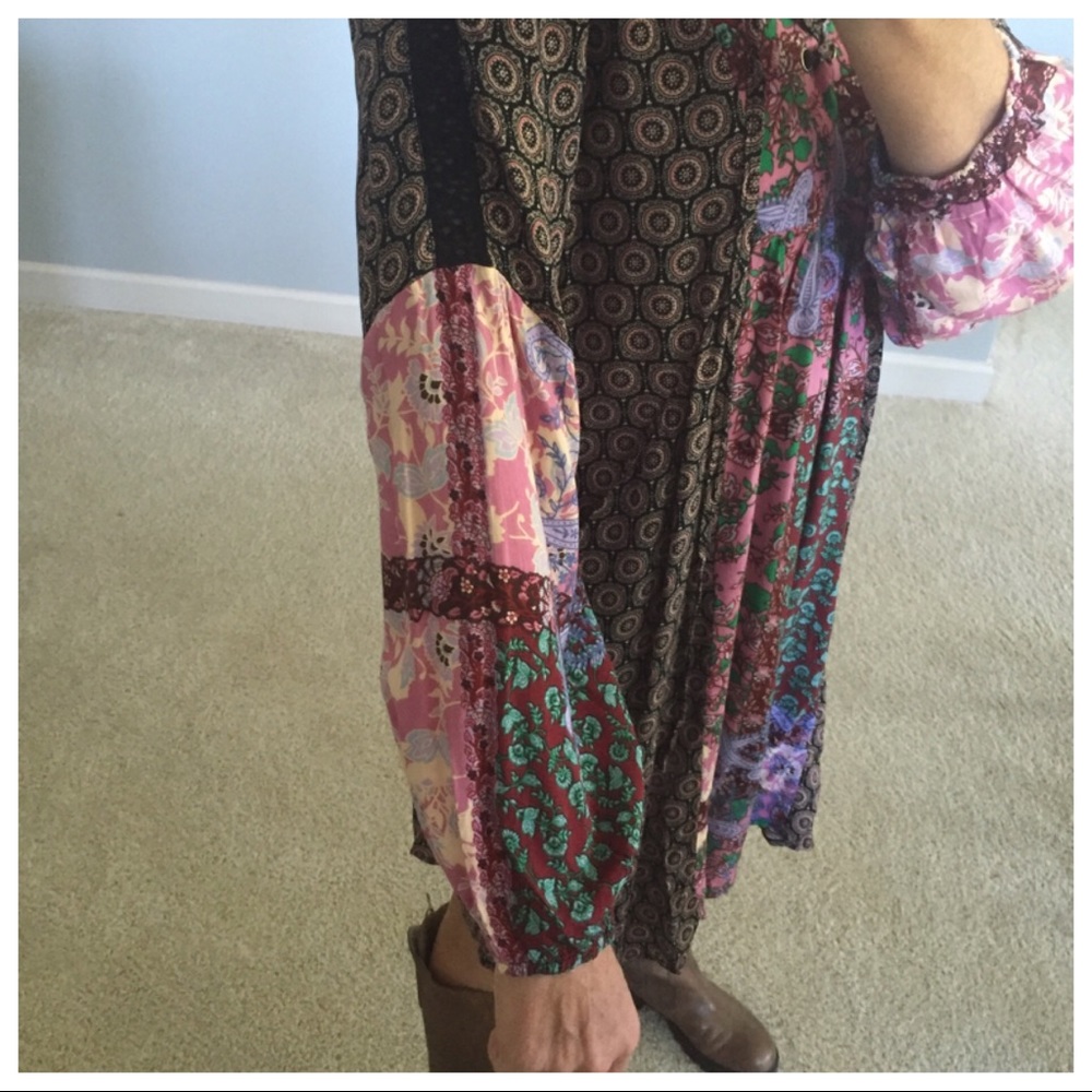 🌻1 SMALL🌻Black & Pink Print Dress - Picture 5 of 7