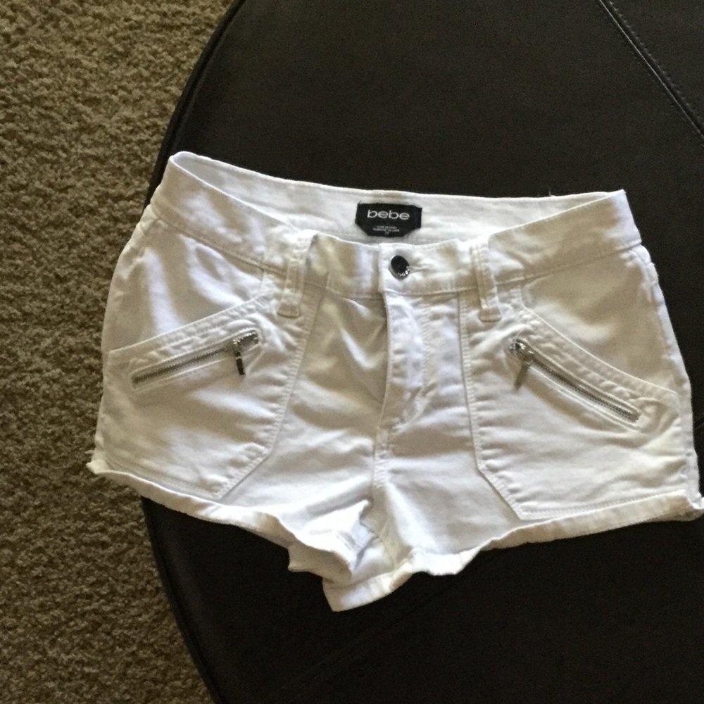 White Bebe shorts