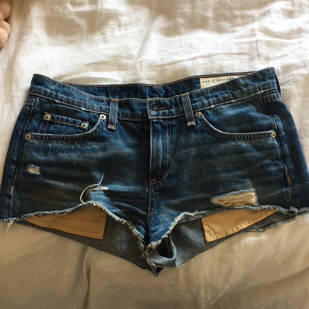 RAG & bone Low rise jean shorts