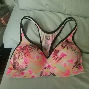 Victoria's secret pink yoga push up sports bra