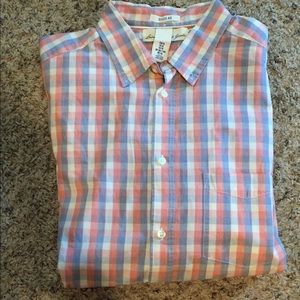 H&M Long Sleeve Button Down Checkered Shirt XL