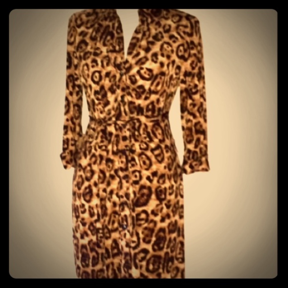 INC International Concepts Leopard Print Dress (M)