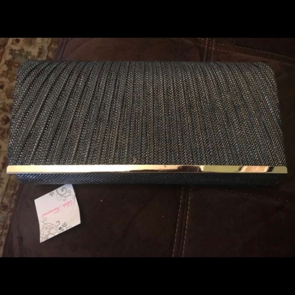 Silver lulu Townsend evening clutch wedding