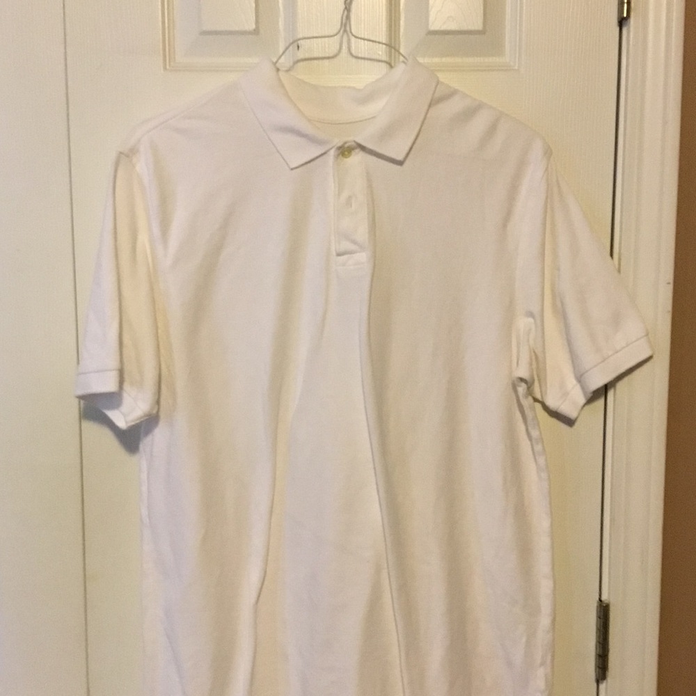 Men's White Polo