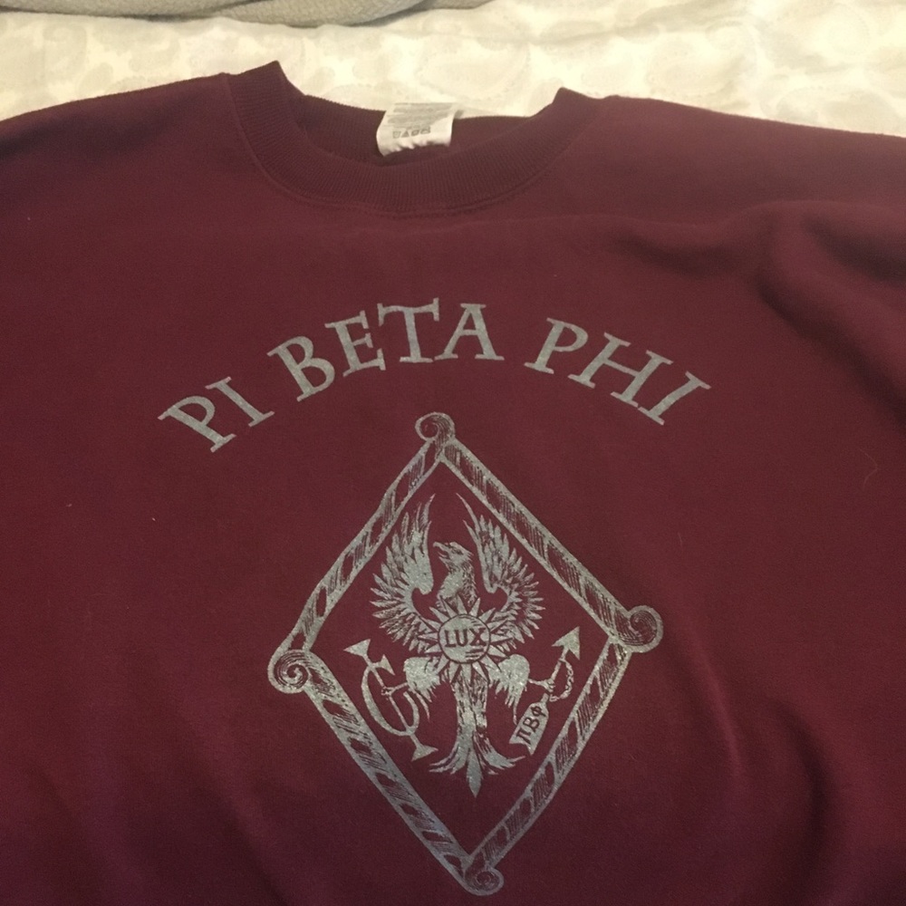 Pi Beta Phi crest crew neck