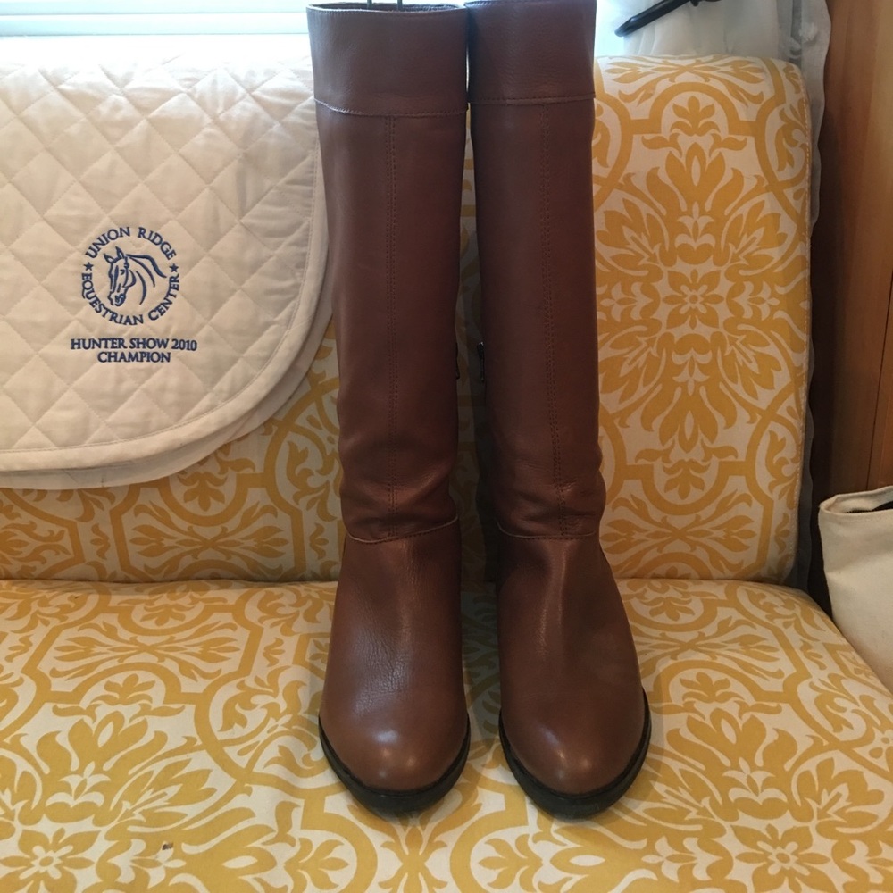 SALE J.Jill Pebbled Leather Brown Riding Boots