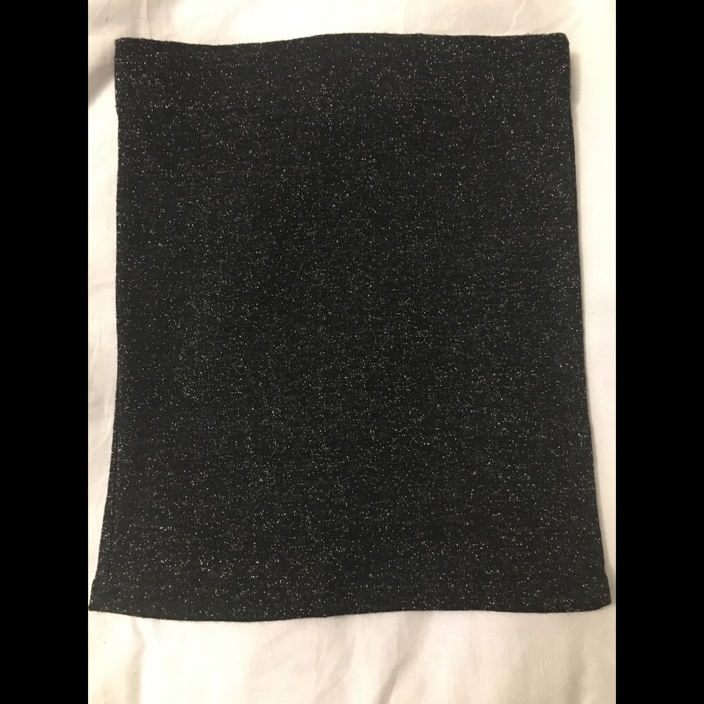 Black/Silver Mini Skirt