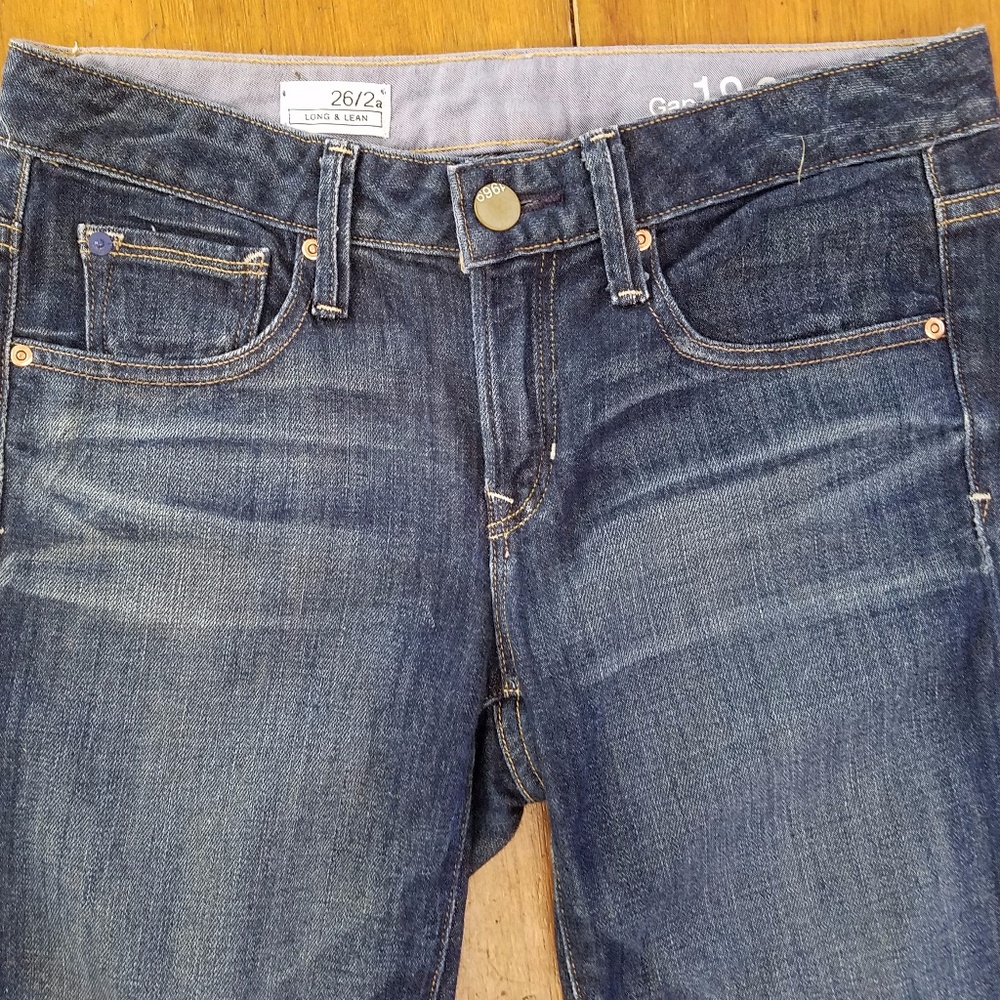 GAP 1969 Jeans, Long & Lean, Size 26/2a, #54023