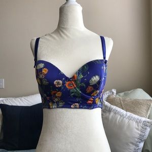 Mini silk floral bustier - Stella McCartney