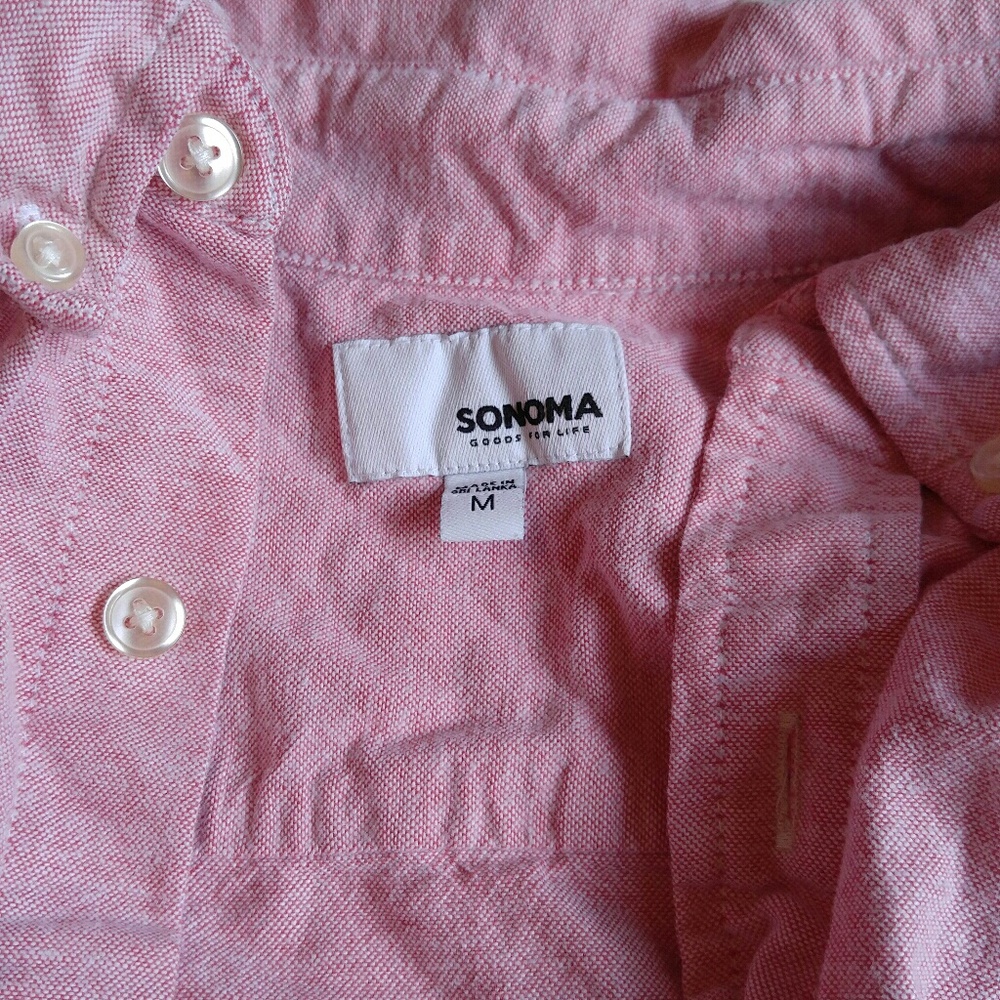 Salmon colored Sonoma button down
