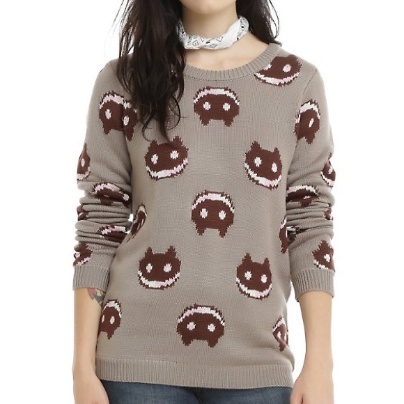 Hot Topic Sweaters - Exclusive Cookie Cat Sweater