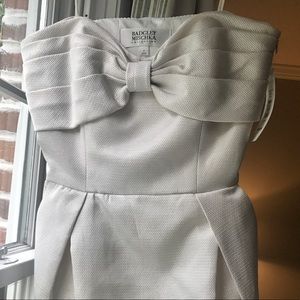 Badgley Mischka Collection bow front dress