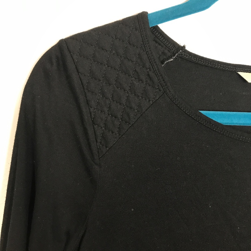 Black Banana Republic Long Sleeve Shoulder Detail