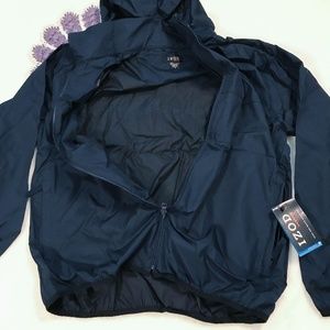 izod packable rain jacket