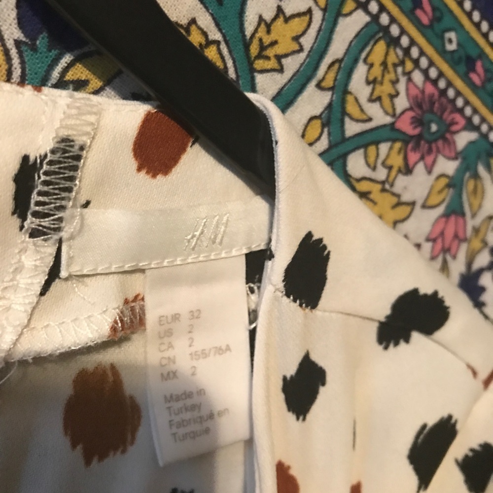 H&M size 2 poke a dot dress.