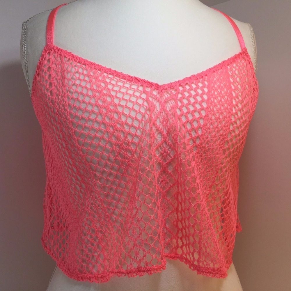 Victoria Secret Lingerie Crochet Crop Top Size Lg