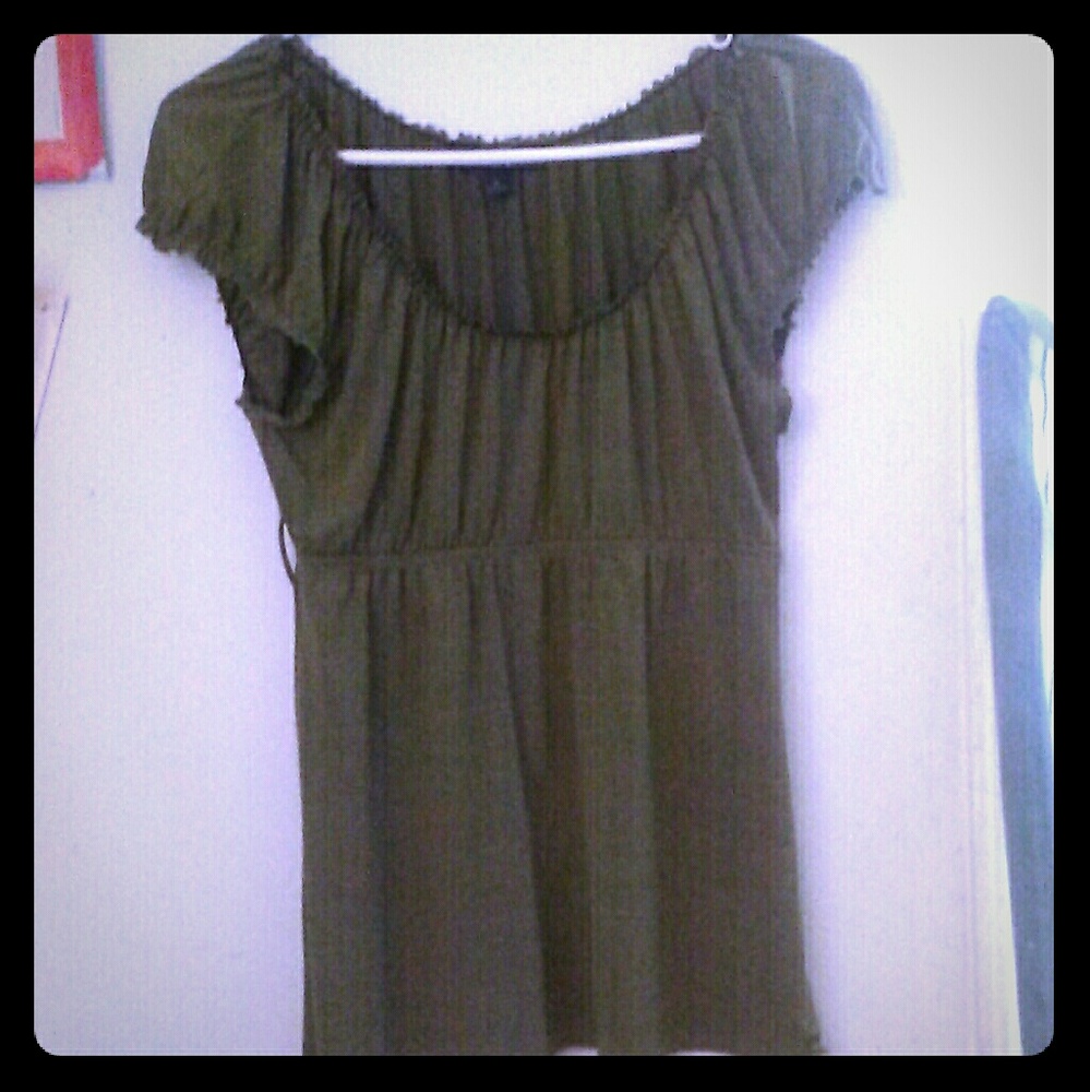 Like-New Olive Green Blouse