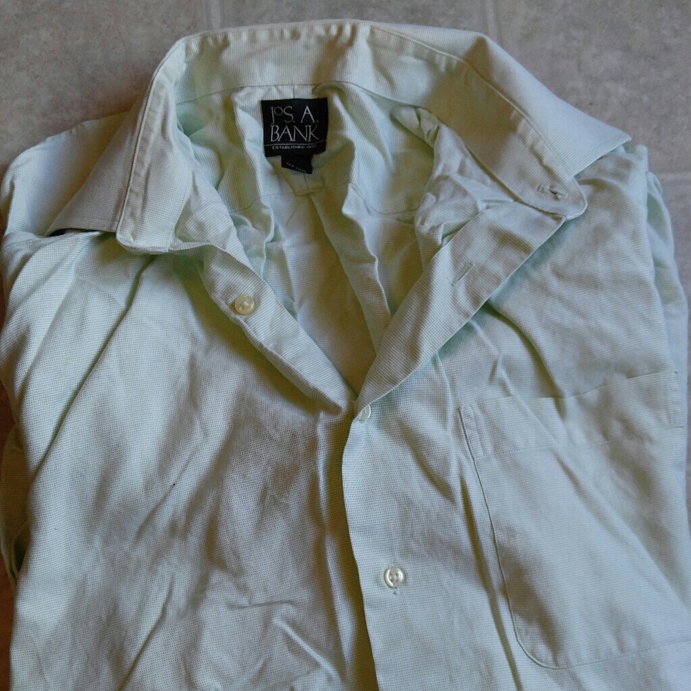 Light Green Jos. A Bank button down