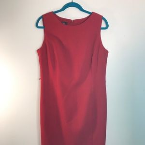 Talbots Red Sleeveless sheath Dress
