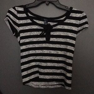 Black&grey striped shirt