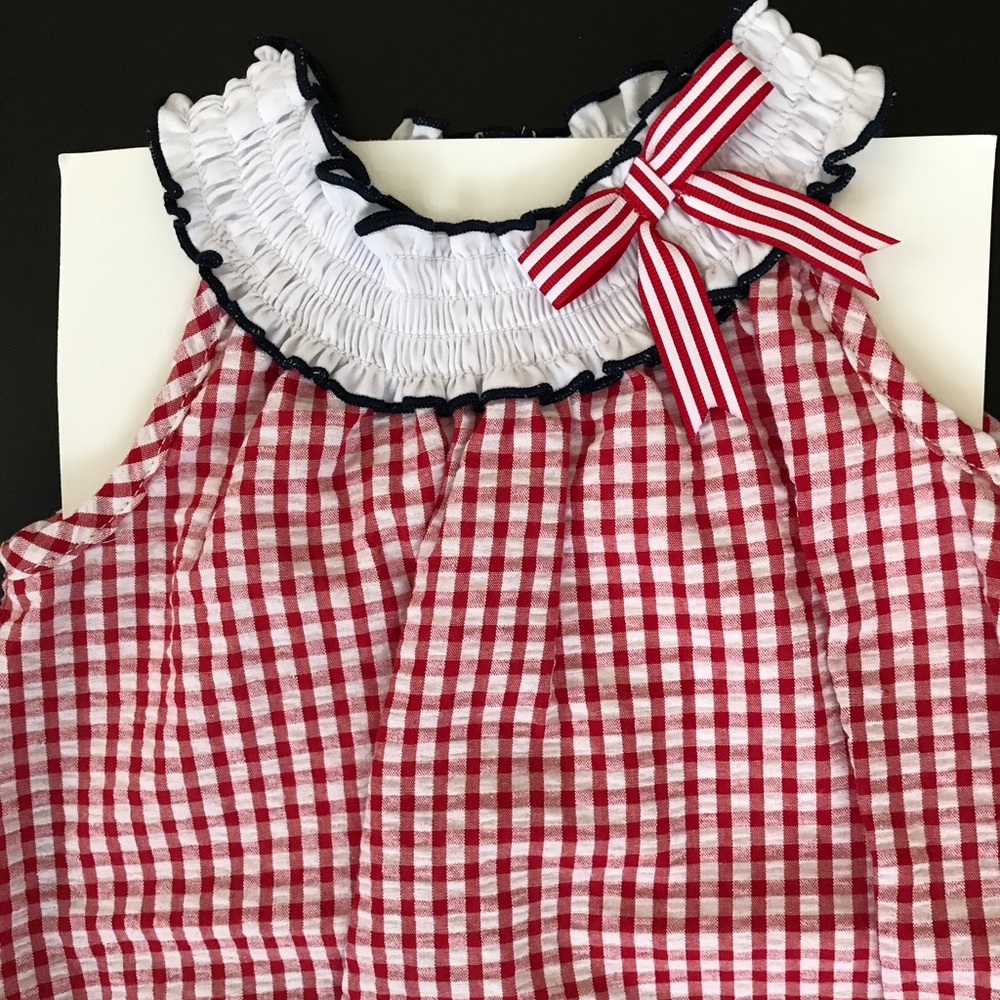 Rare Editions Seersucker Romper