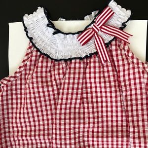 Rare Editions Seersucker Romper