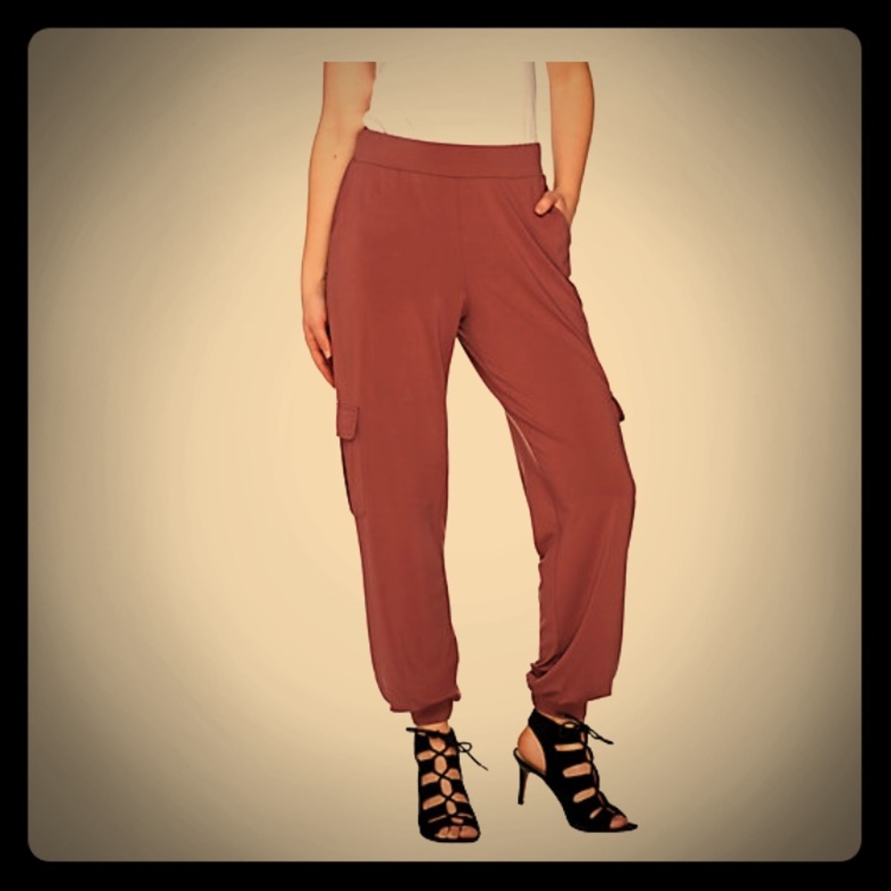 Vintage rose cargo pants