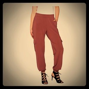 Vintage rose cargo pants