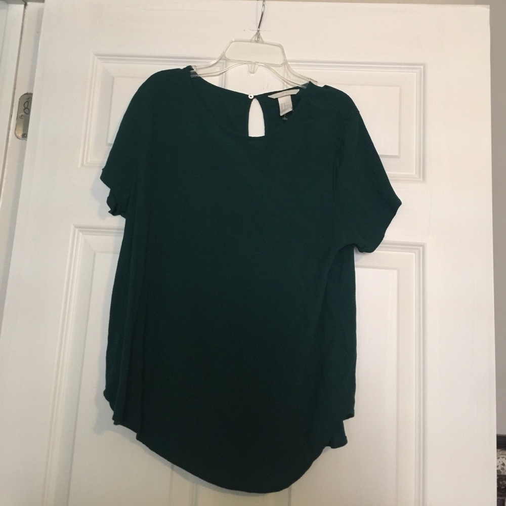 H&M green blouse
