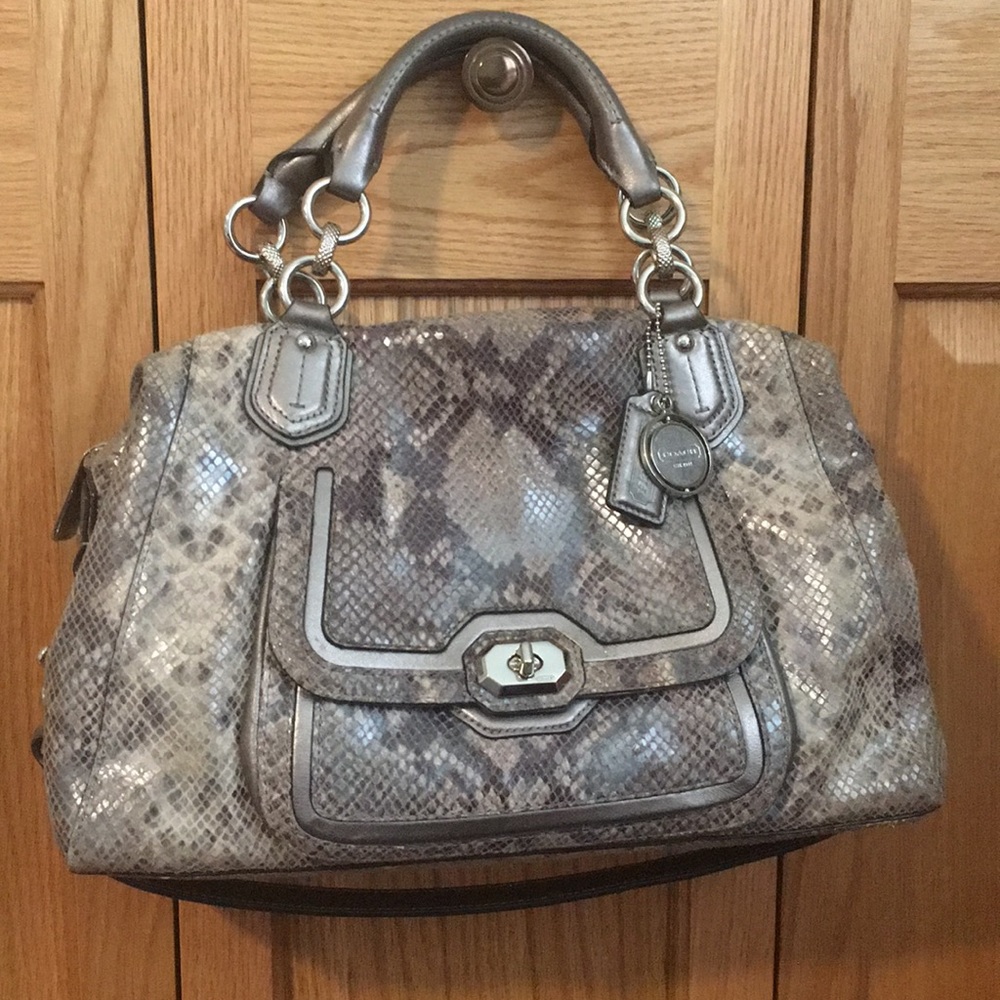 COACH CAMPBELL EXOTIC LEATHER LARGE SATCHEL