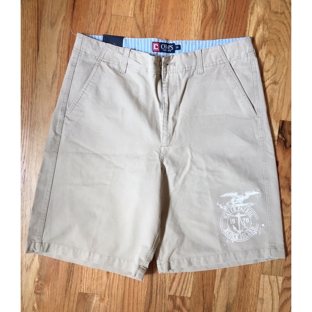 Khaki Tan Bermuda Summer Board Shorts NWT